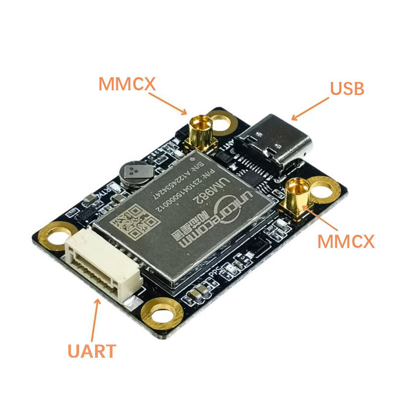 Small New UM982-3826 module High-precision heading GNSS board RTK differential Direction finding UAV GPS moduleSupport Rover base TOGNSS